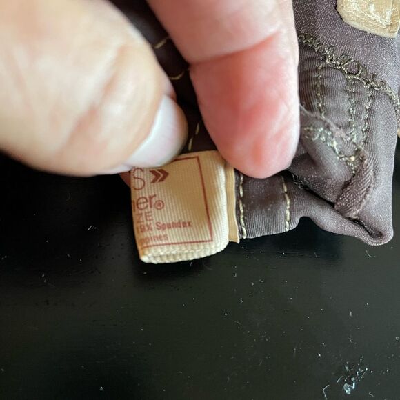 Vintage Aris Isotoner Brown Fleece Lined Gloves Suede Tan Trim Womens One Size - Picture 6 of 6